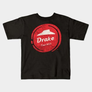 Cosplay Parody Pizza Hut Vintage Music Lovers - Drake Tour 2023 Kids T-Shirt